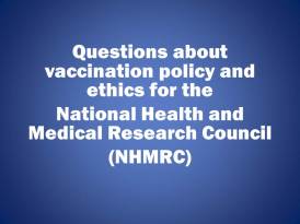 Questions for NHMRC