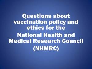 Questions for NHMRC